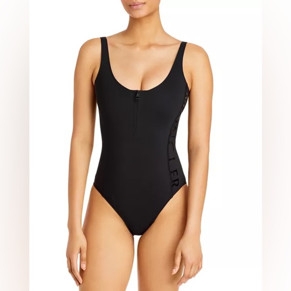 Moncler Logo Half zip One Piece Swimsuit NWOT